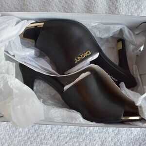 DKNY Bronx Women’s Open Toe Pump Heel Sandal Black Size 6 NIB